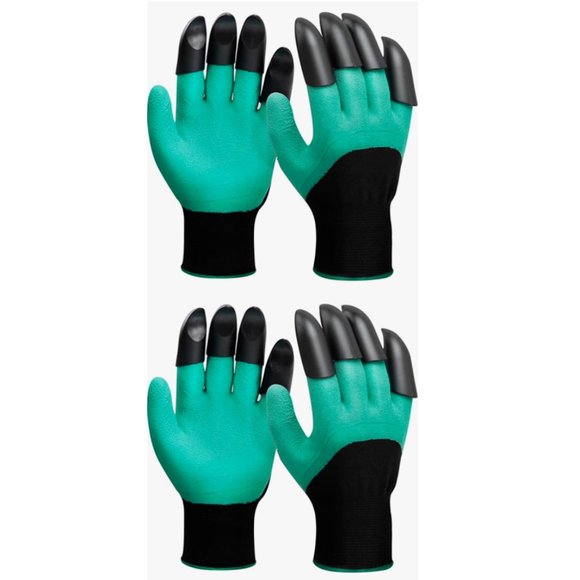 Gardening Gloves with Claws (2-Pairs) Garden Gloves Waterproof Working Gloves - Picture 2 of 8